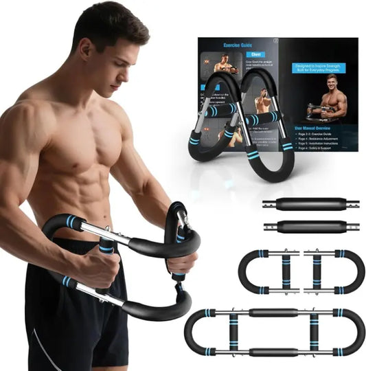 Twister Arm Trainer Chest Workout Equipment Adjustable Shaker Twister Arm Trainer for Men Women, Portable Power Chest Clip Muscle Fitness with Detachable Design
