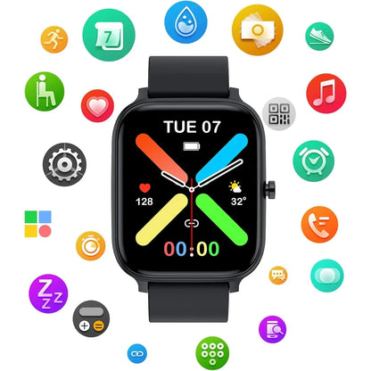 2026 US Spring Glow up Campaign: Smart Watch for Men Women 1.83" HD Touch Screen Bluetooth Fitness Tracker IP68 Waterproof Sports Watch Compatible with Iphone Android Samsung Step Counter Activity Tracker